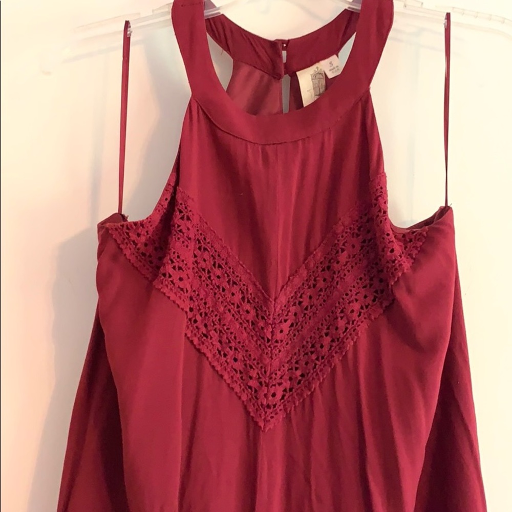 Garnet high neck dress